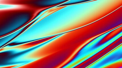Wall Mural - abstract colorful wavy background in bright blue, orange and green color. modern colorful wallpaper.