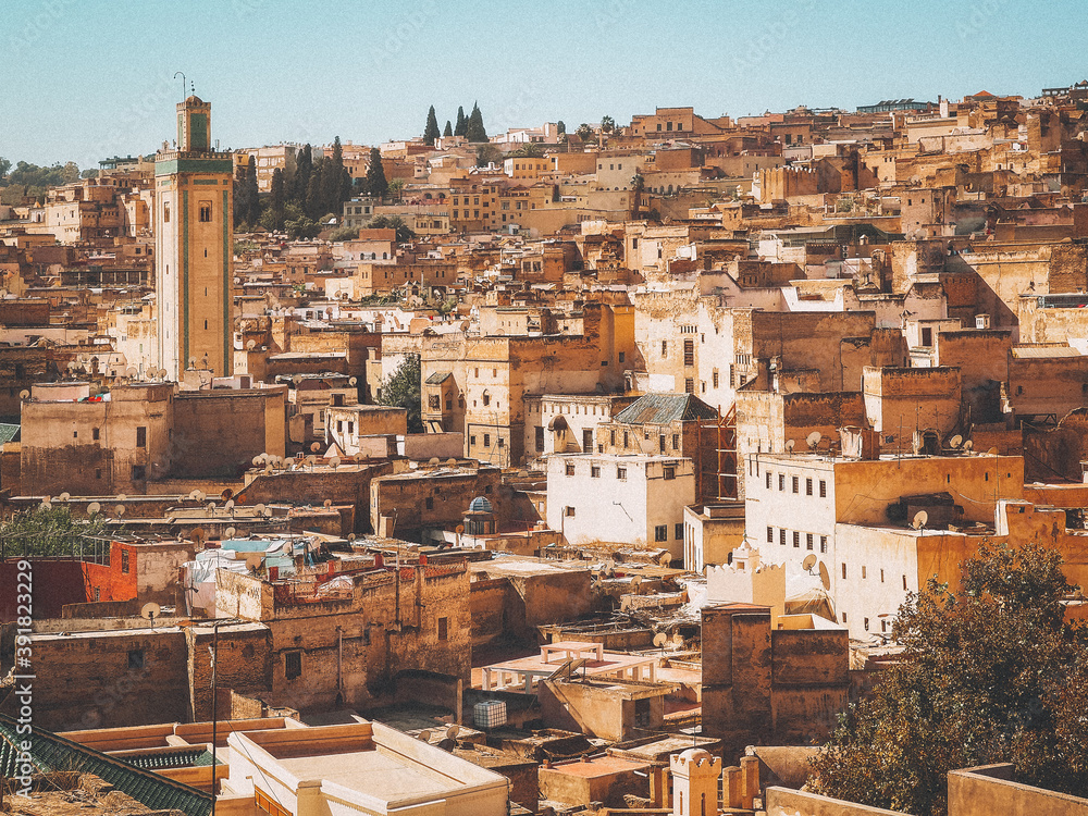 The Stunning Arabic Oriental Panoramic View Of The Rooftops Of Medina ...
