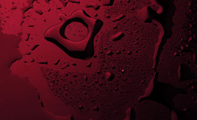 Wall Mural - wet red surface