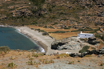 Wall Mural - Halkolimionas Beach. Andros island. Cyclades, Greece. 