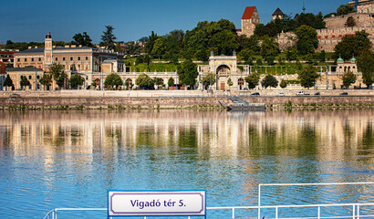 The Varkert Bazaar and the Royal Palace garden pavilion in Budapest, Hungary