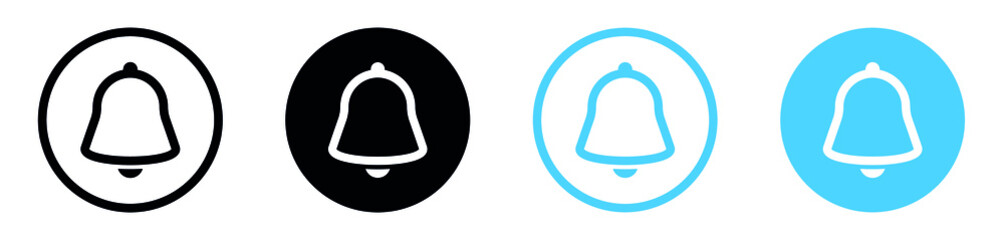 Poster - Message Notification bell icon, Alarm alert symbol for apps and websites	
