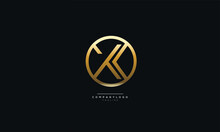 Letter XK Business Logo Design Alphabet Icon Vector Monogram