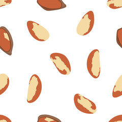Wall Mural - Background with brazilian nut.