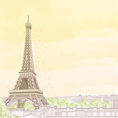 Wall Mural - Eiffel Towers