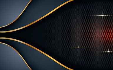 Wall Mural - modern layered background with sparkling light