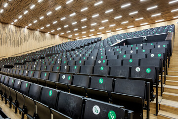 auditorium whit black seats