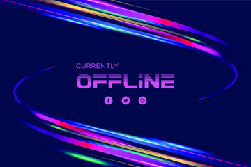 Twitch offline banner Deign for Twitch Streamers