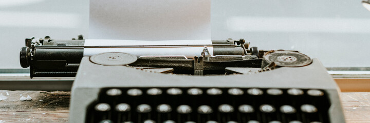 Wall Mural - vintage typewriter banner