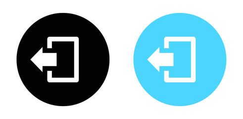 Fototapete - logout icon vector