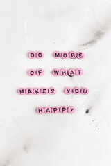 Canvas Print - Do more of what makes you  happy motivational message