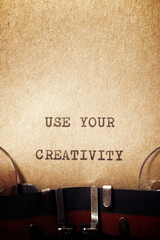 Canvas Print - Use your creativity phrase