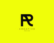 Creative and Minimalist Letter PR RP Logo Design Using letters P and R , RP PR Monogram