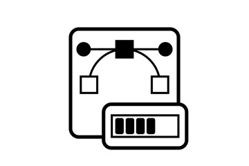 Sticker - Vector File Processing Icon