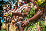 Fototapeta Morze - Cultural tribe at Mount Hagen festival Papua New Guinea
