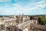 Fototapeta Big Ben - High angle view of High Street of Oxford City, UK