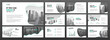 Business powerpoint presentation templates set. Use for keynote presentation background, brochure design, website slider, landing page, annual report, social media banner.