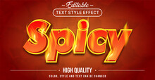 Red Spicy Text Effect - Editable Text Effect