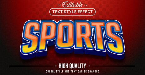 Sport text effect - Editable text effect