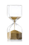 Fototapeta Mapy - Hourglass on white background. Time management concept