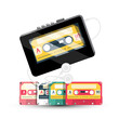 Personal Stereo - Retro Cassette Tape Player With Cassettes and Earphones