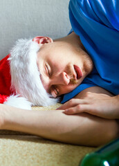 Wall Mural - Young Man sleeping