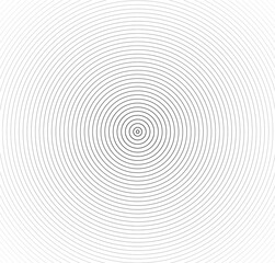  Abstract vector circle halftone black background. Gradient retro line pattern design. Monochrome graphic.