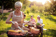 © ivanko80 - Senior woman make a barbecue