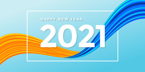 Wall Mural - Happy New Year 2021 Background