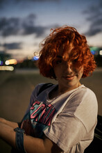 Young Alternative Redhead Girl's Portrait