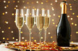 © Cavan Images - Flutes of Champagne for the Holidays