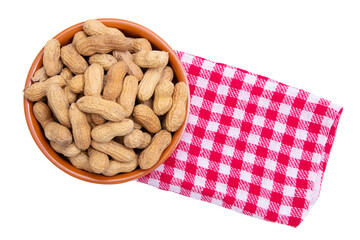 peanuts isolated on white background