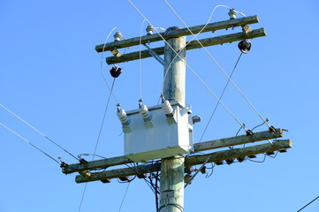 Power poles and power lines
