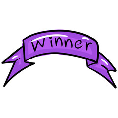 Wall Mural - Winner Ribbon