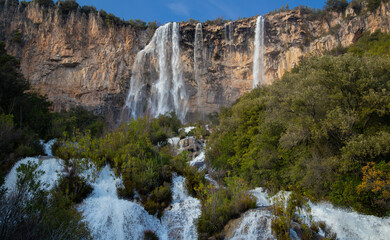 Poster - lequarci waterfalls in the town of ulassai, central sardinia
