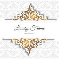 Wall Mural - Luxury Frame Invitation