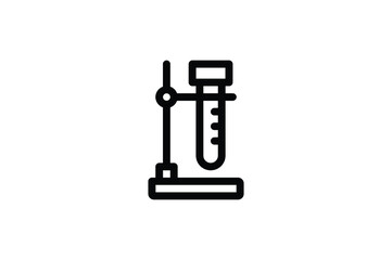 Wall Mural - Laboratory Outline Icon - Tube Stand