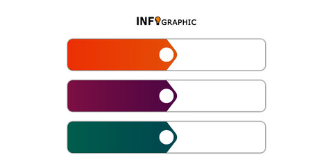 Wall Mural - infographic text block element can be used to present process, options, workflow or steps.