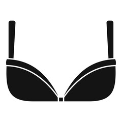 Sticker - Lady bra icon. Simple illustration of lady bra vector icon for web design isolated on white background