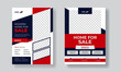 Red flyer design, Professional red home sale flyer design template, corporate real estate flyer design