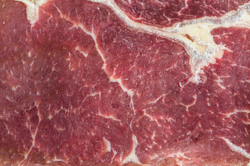 Fresh sliced ​​beef steak background