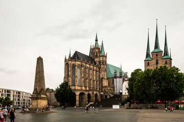 Wall Mural - Innenstadt von Erfurt in Thüringen