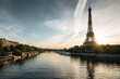 © robertharding - Eiffel Tower and River Seine at dawn, Paris, Ile-de-France, France