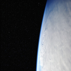 Wall Mural - tropical storm from space. elements of this image furnished by nasa.