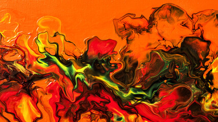 Poster - Prange fluid art abstract background