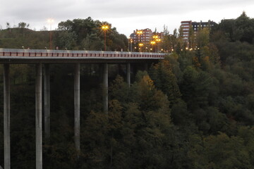 Poster - View of a highway in the evening