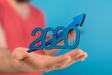 the 2020 business year up goals and success illustration