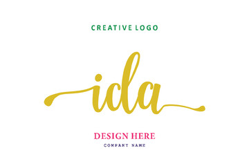 IDA lettering logo is simple, easy to understand and authoritative