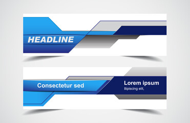 Wall Mural - set of modern design - vector web banners design background or header templates, horizontal advertis