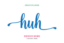 HUH Lettering Logo Is Simple, Easy To Understand And Authoritative